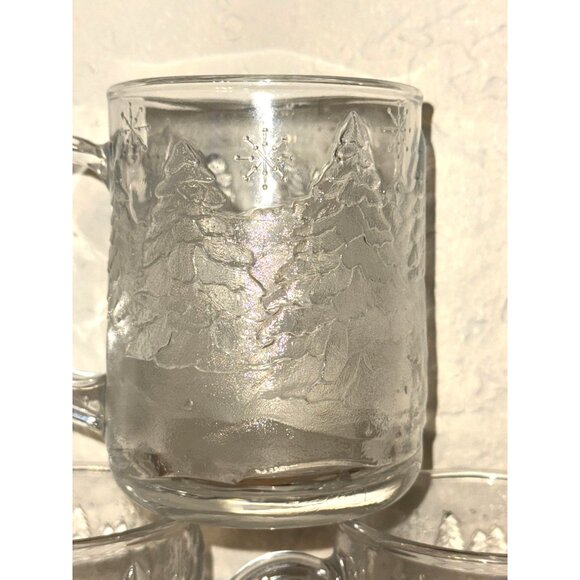 Luminarc Winter Wonderland Glass Mugs Set Of 3 - Picture 2 of 6